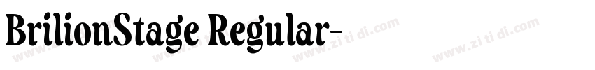 BrilionStage Regular字体转换